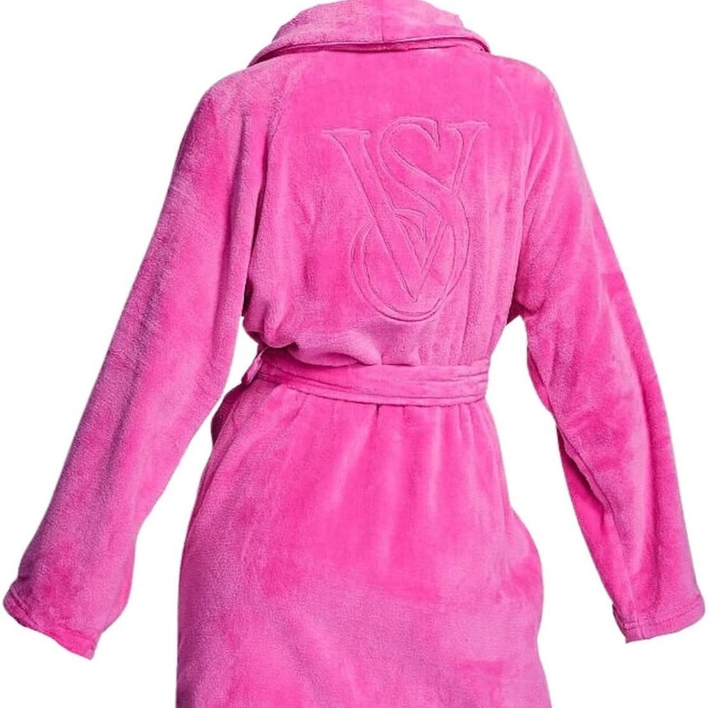Victoria’s Secret Hot Pink Plush Robe
